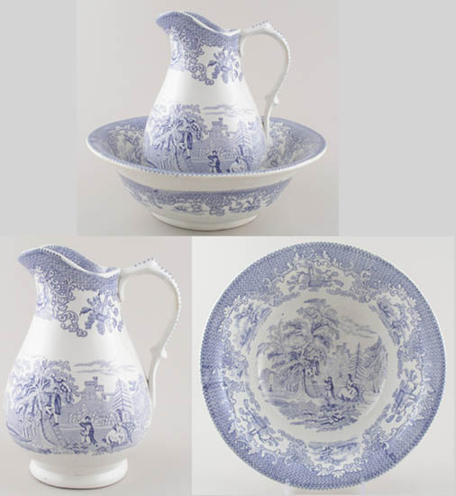 Ewer and Bowl c1870